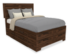 Yorkdale 6pc Set,12-Drawer Bed, Dresser, Mirror & Nightstand, Walnut Brown - Queen Size | Ensemble de chambre à coucher Yorkdale 6 pièces avec lit de rangement à 12 tiroirs, commode, miroir et table de nuit, brun noyer - format grand lit