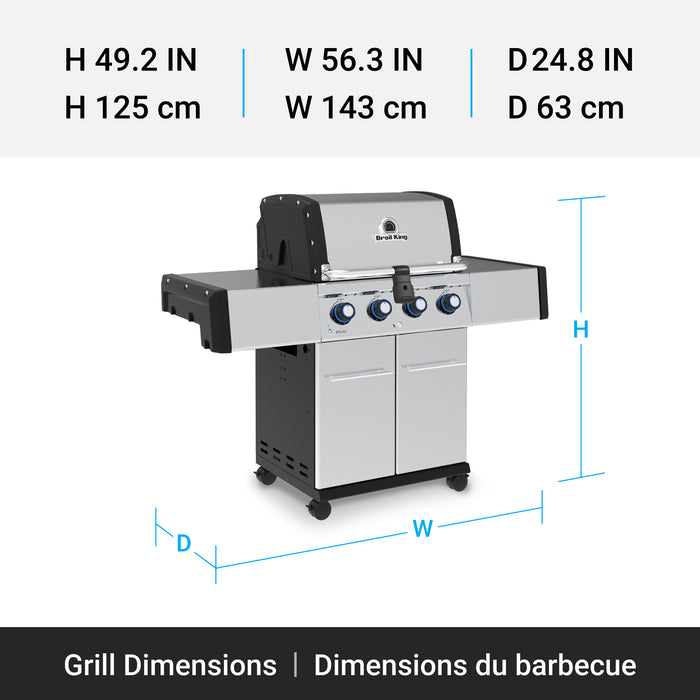 Broil King Regal S 420 Pro 4-Burner 50,000-BTU Propane Gas BBQ - 956314 Grill