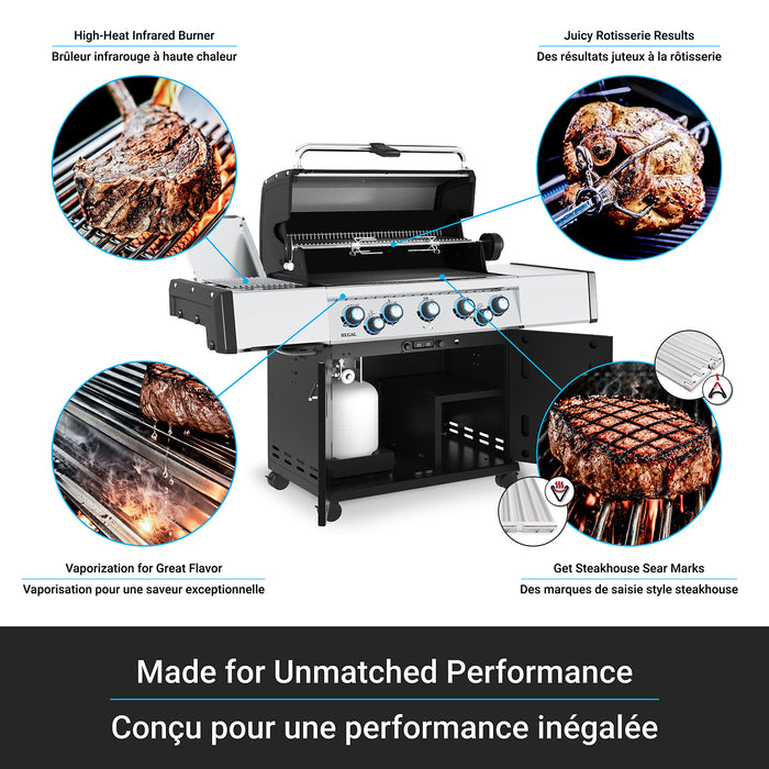Broil King Regal S 590 Pro IR 5-Burner 55,000-BTU Propane Gas BBQ - 958944 Grill