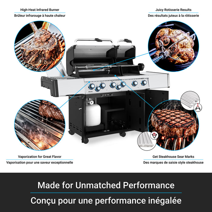 Broil King Regal S 690 Pro IR 6-Burner 60,000-BTU Natural Gas BBQ - 957947 Grill