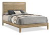 Sable Panel Bed with Headboard & Frame, Light Brown - Queen Size | Lit à panneaux Sable brun clair avec tête de lit et cadre de lit - format grand lit