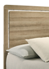 Sable Panel Bed with Headboard & Frame, Light Brown - Queen Size | Lit à panneaux Sable brun clair avec tête de lit et cadre de lit - format grand lit
