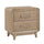 Sasha Bedside 2-Drawer Nightstand, 28"W x 27"H - Natural Oak Brown
