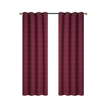 Jacquard Panel Cubic Red 84