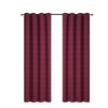 Jacquard Panel Cubic Red 96\" - Set of 2 Drapes and Blinds