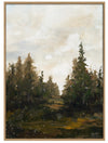 Dandelion Fluff Framed Canvas - 30\" x 40\" 