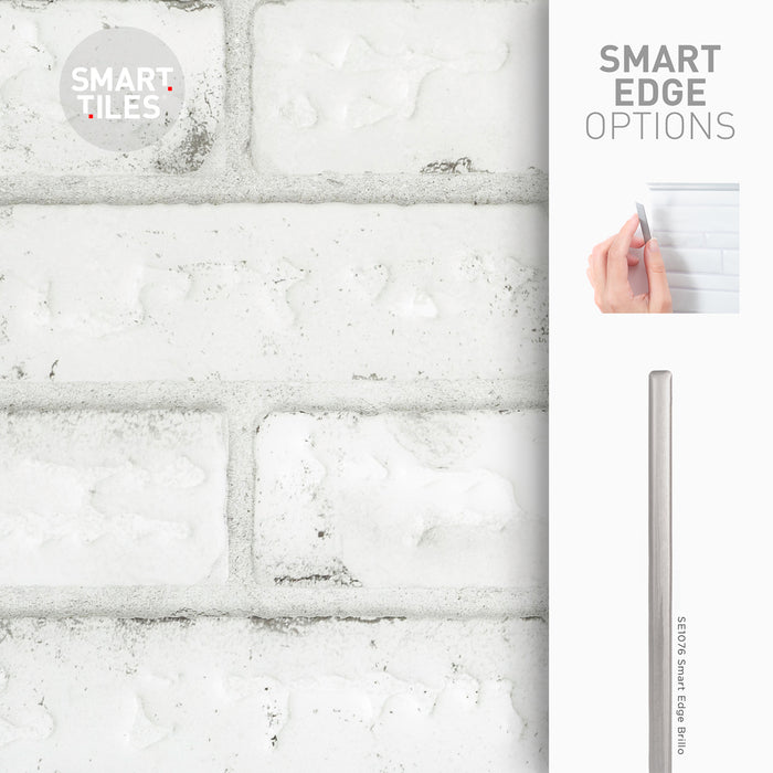 Smart Tiles Peel and Stick 2-Sheet 21 x 11 Backsplash - Brik Sidney