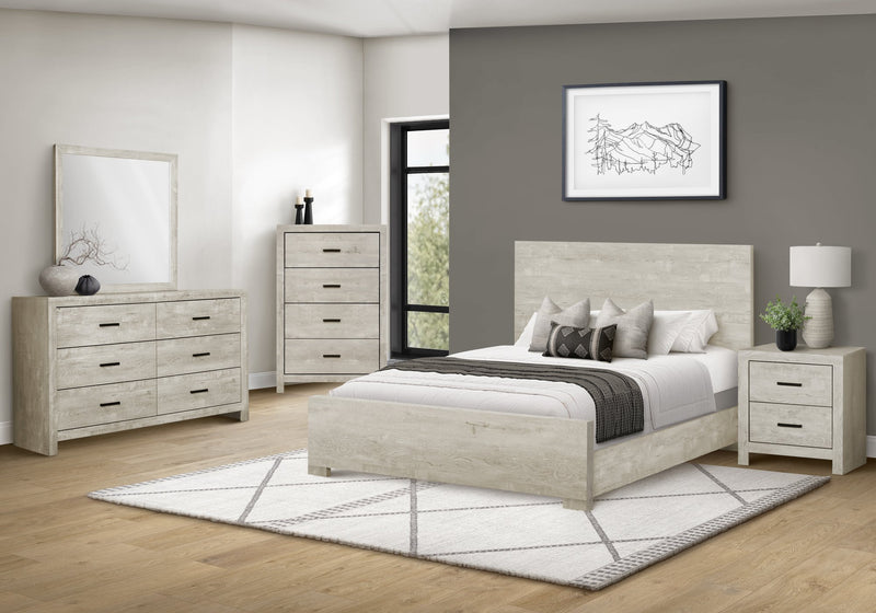 Soren Bedroom Chest of Drawers, 4-Drawer, 32\"W x 45\"H - Bleached Oak