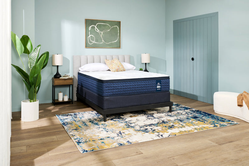 Serta Vanguard Stonehaven Eurotop Firm Queen Mattress Set