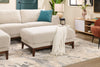 Horizon 44.09" Fabric Ottoman - Stone | Pouf Horizon de 44,09 po en tissu - pierre