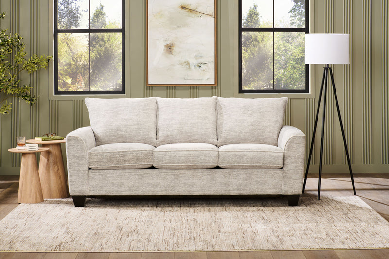 Made in Canada Customizable Sofa Lab Arc 86\" Fabric Sofa  – Plush Oyster