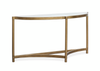 Arlington 53.63\" Glass Top Sofa Table with Metal Legs - Aged Brass
