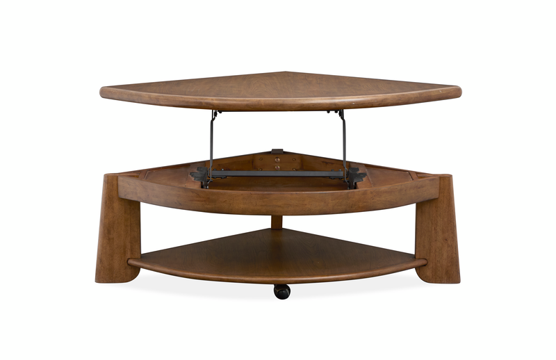 Baltic 38\" Lift-Top Coffee Table with Storage - Tawny Brown 