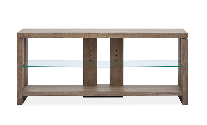 Bukley 64\" Sofa Table with Storage- Spiced Brown