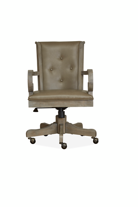 Harold 22.5\" Upholstered Chair with Casters - Dovetail Grey 