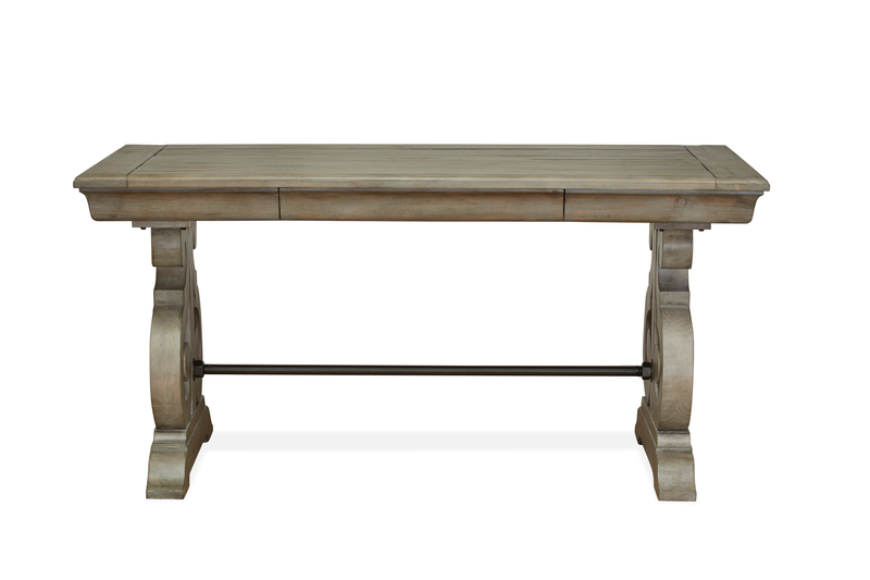 Harold 29.88\" Desk with Storage - Dovetail Grey 
