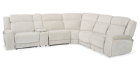 Shaquille O’Neal Home Legacy 6-Piece Power Reclining Sectional with Shaq-o-pedic Comfort - Grey