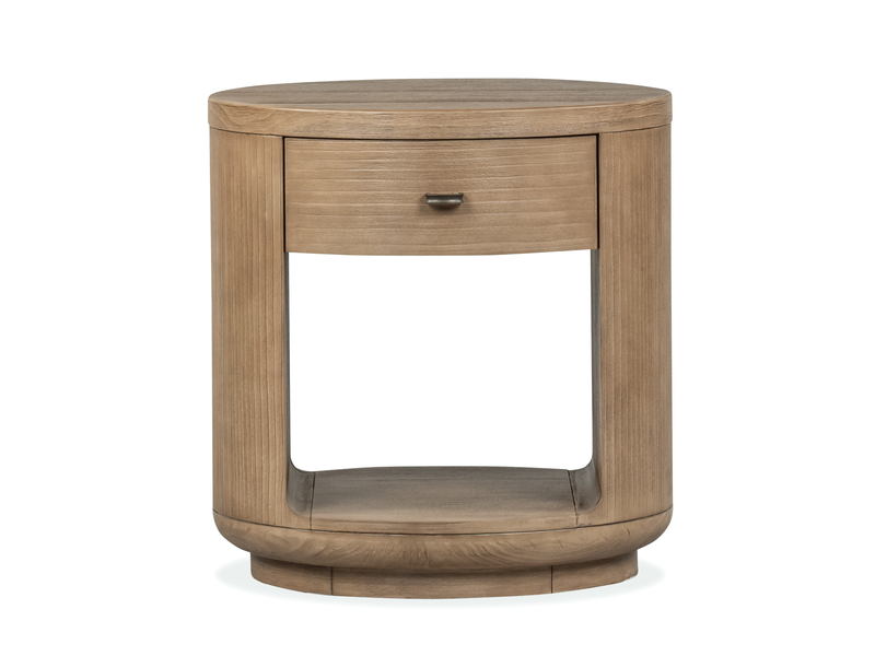Poplar 24\" End Table with Storage - Chateau Brown