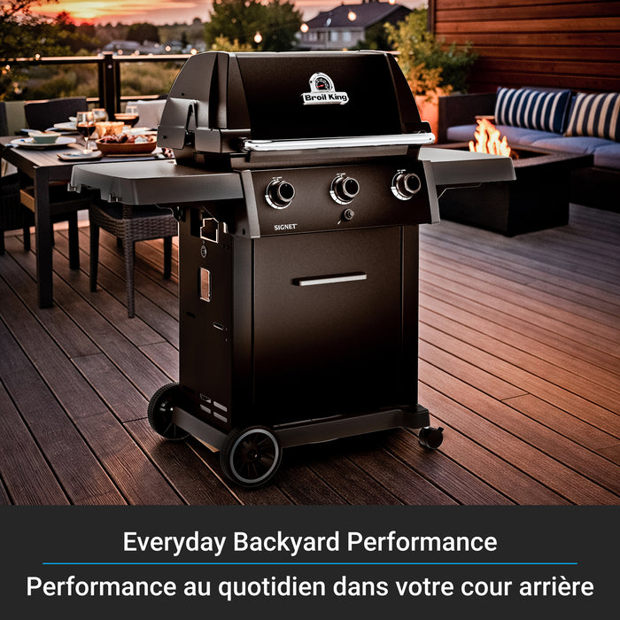 Broil King Signet 320 Shadow 3-Burner 40,000-BTU Propane Gas BBQ - 844154 Grill