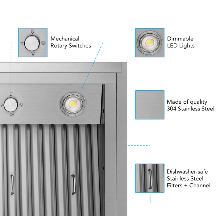 Victory 42 Inch Insert Range Hood