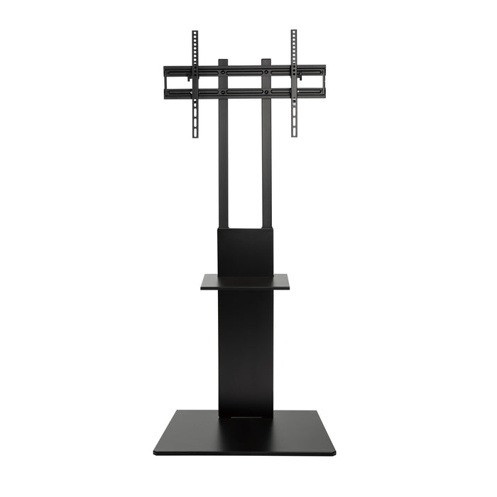 Tygerclaw TV Floor Stand with Equipment Shelf - Black