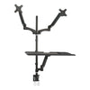 Tygerclaw Sit Stand Desktop Workstation - Black