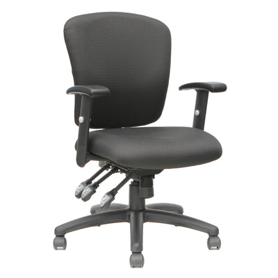 Tygerclaw Mid Back Fabric Office Chair - Grey|Fauteuil de bureau en tissu TygerClaw mi-dossier - gris