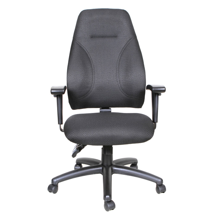 Tygerclaw Executive High Back Fabric Office Chair - Black