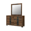 Titanium Bedroom 6-Drawer Dresser, 58.5"W x 34.1"H – Brown | Commode de chambre à coucher Titanium de 58,5 po (L) x 34,1 po (H) à 6 tiroirs - brune