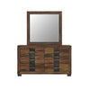 Titanium Bedroom 6-Drawer Dresser, 58.5"W x 34.1"H – Brown | Commode de chambre à coucher Titanium de 58,5 po (L) x 34,1 po (H) à 6 tiroirs - brune