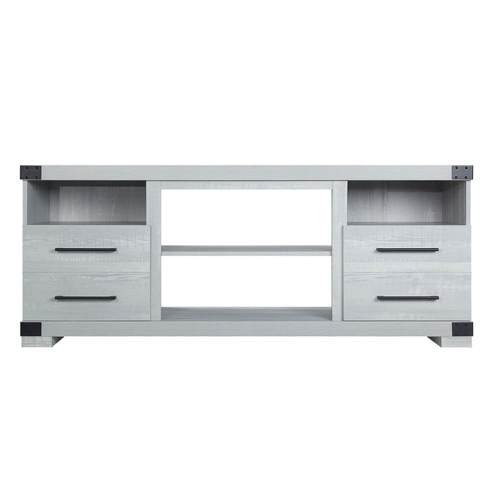 Manhattan Comfort Richmond 60\" TV Stand with 2 Drawers & 4 Shelves - Grey