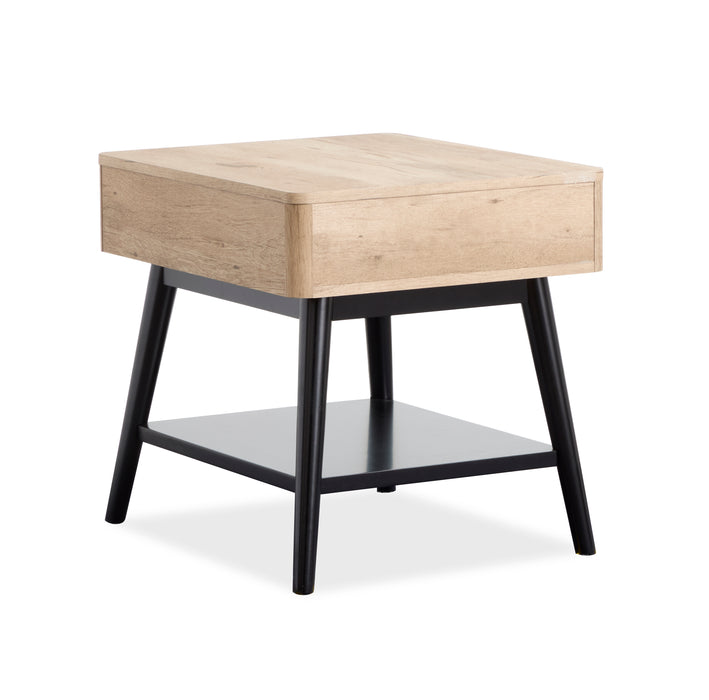 Tyssen 22\" End Table with Storage - Driftwood