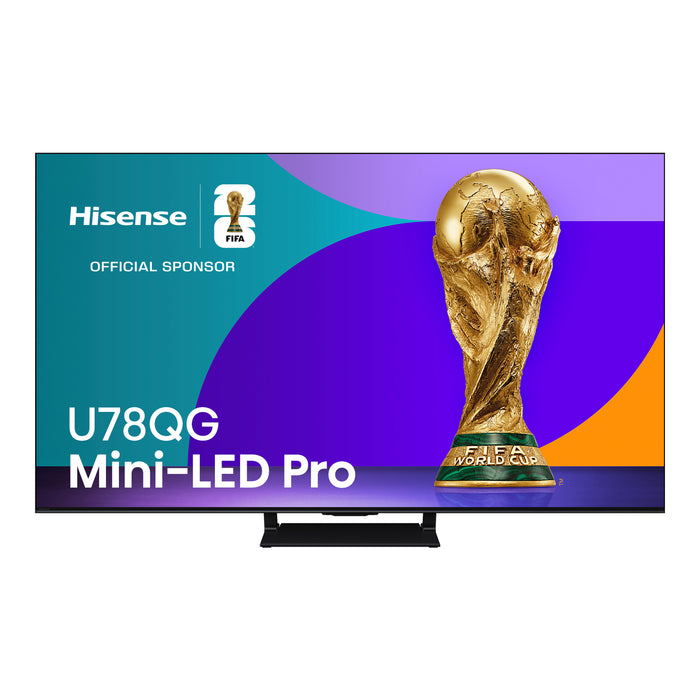 HISENSE 55\" U78QG Mini-LED QLED AI 4K UHD Smart Google TV (55U78QG) – 2025 Model
