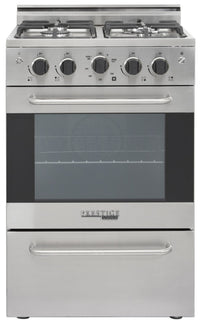 Prestige by Unique 24-Inch Convection Gas Range - UGP-24V PC1 S/S 