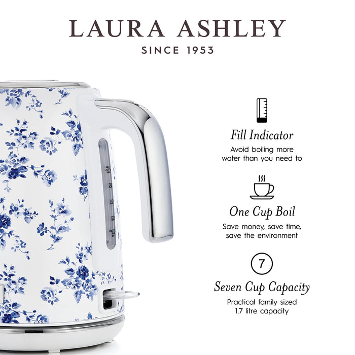 Laura Ashley Cordless 1.7 L Jug China Rose Kettle - VQ-SBPKK278-LACR-CA