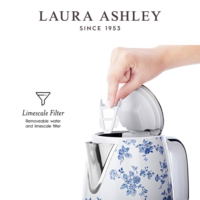 Laura Ashley Cordless 1.7 L Jug China Rose Kettle - VQ-SBPKK278-LACR-CA