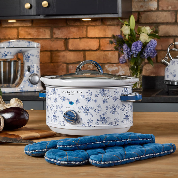 Laura Ashley 3.5 L China Rose Slow Cooker - VQ-SLWC3L-LACR-CA