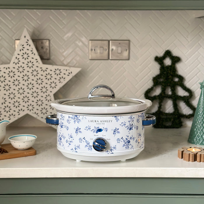 Laura Ashley 3.5 L China Rose Slow Cooker - VQ-SLWC3L-LACR-CA