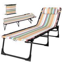 Outsunny Outdoor Folding Lounge Chair, Multicoloured