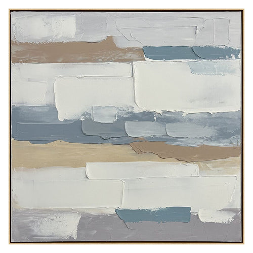 Echo Hand Painted Heavy Textured Wall Art – 40" x 40" 