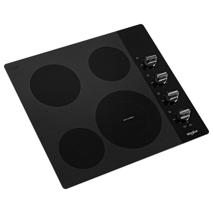 Whirlpool 24\" 4-Element Electric Cooktop - Black - WCE55US4HB