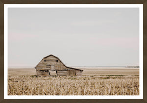 Leaning Barn Framed Art Matted with Glass - 25