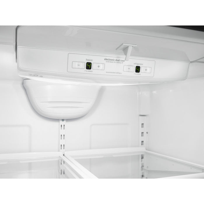 Whirlpool 30\" 18.7 Cu. Ft. Bottom-Mount Refrigerator - Monochromatic Stainless Steel - WRB329RFBM