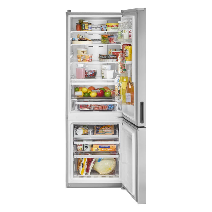 Whirlpool 24\" 12.9 Cu. Ft. Bottom-Mount Refrigerator - Fingerprint-Resistant Stainless Finish - WRB533CZJZ