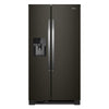 Whirlpool 36\" 25 Cu. Ft. Side-by-Side Refrigerator - Black Stainless - WRS555SIHV