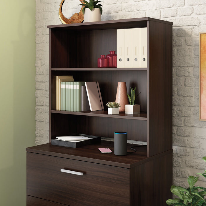 Affirm 35.43\" Commercial Grade Bookcase Hutch - Noble Elm