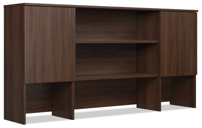 Affirm 71.10" Commercial Grade Storage Hutch with 2 Cabinets - Noble Elm|Crédence de rangement Affirm de 71,10 po de qualité commerciale avec 2 armoires - orme noble