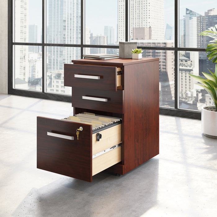 Affirm 15.55\" Commercial Grade 3-Drawer Filing Cabinet - Classic Cherry