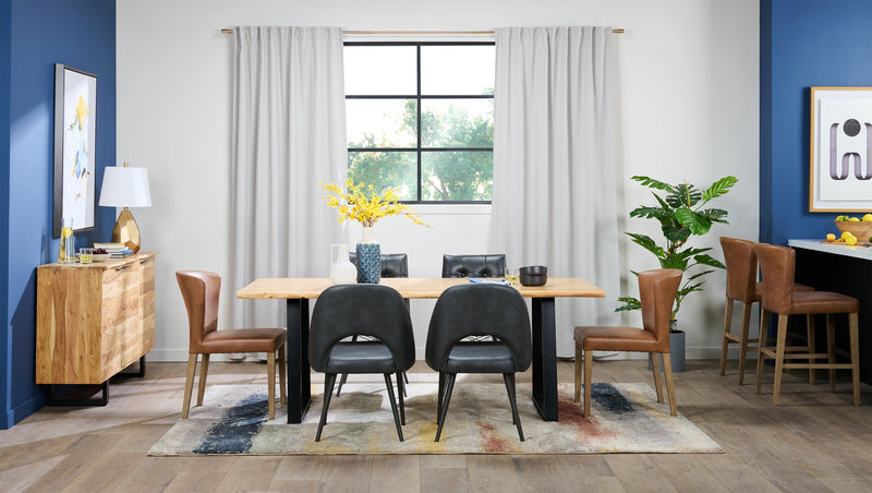 Arlo Dining Chair with Vegan Leather Fabric - Copper