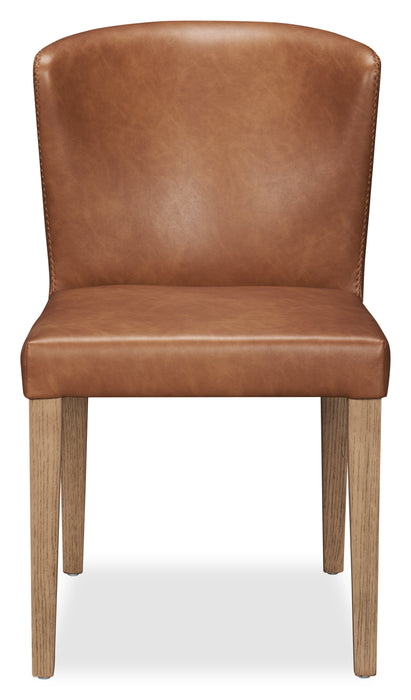 Arlo Dining Chair with Vegan Leather Fabric - Copper